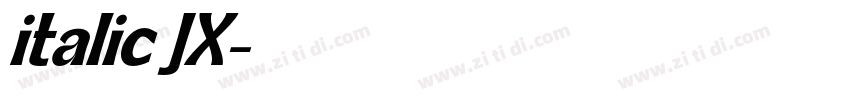 italic JX字体转换